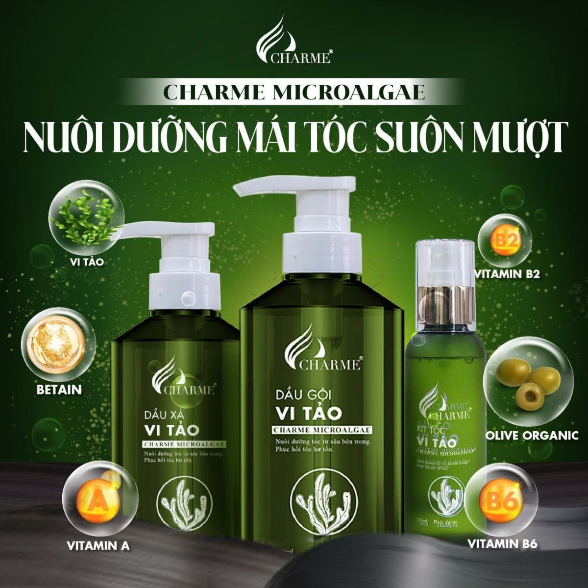 Dầu gội Vi Tảo