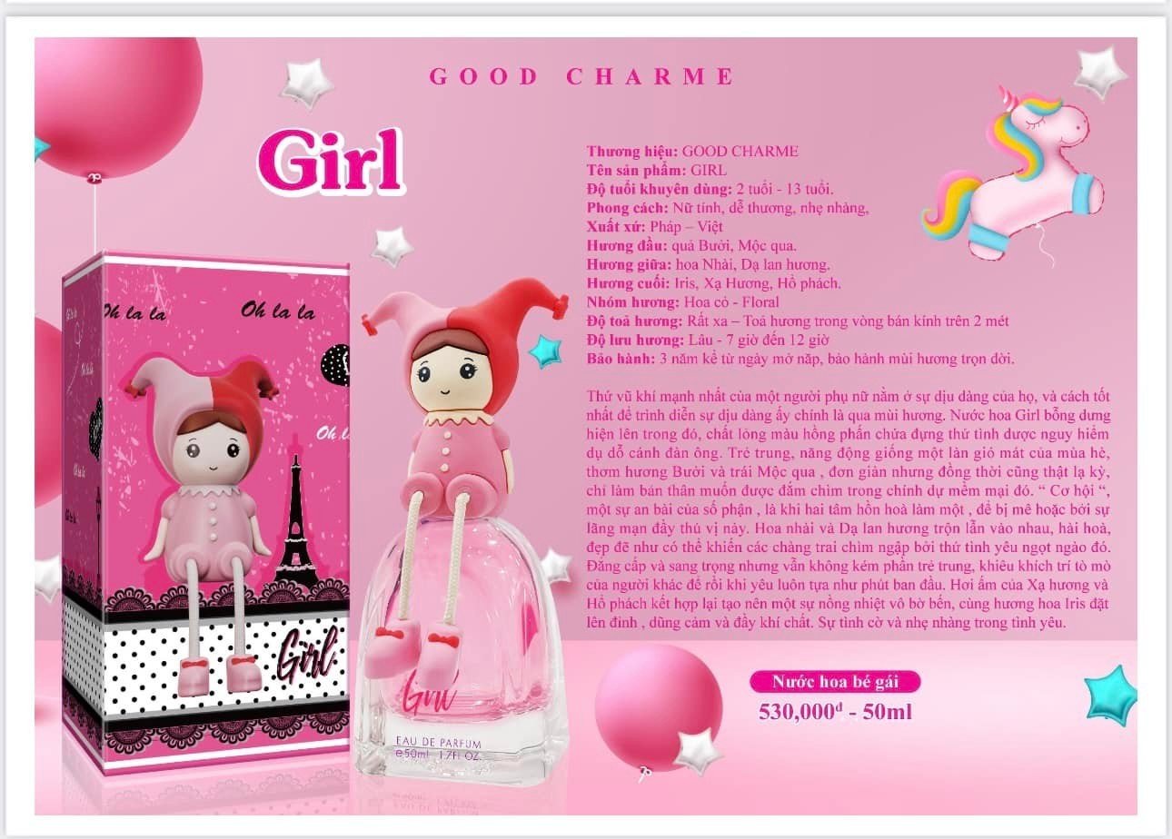 Nước hoa trẻ em Good Charme Girl