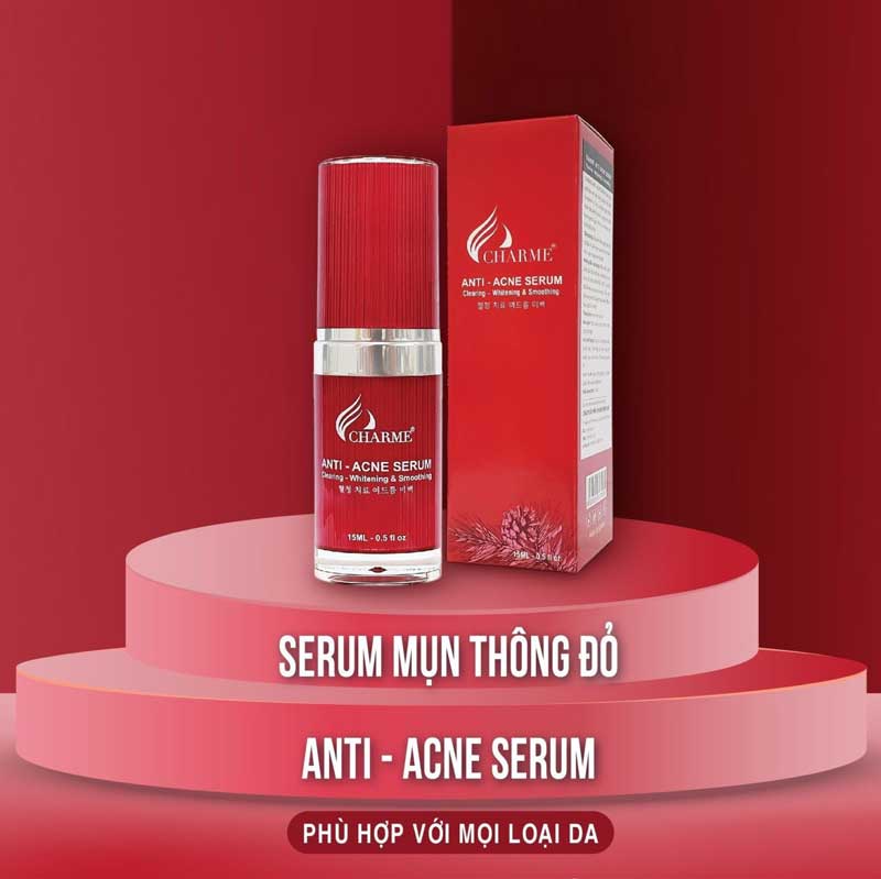 Serum Trị Mụn Charme Thông Đỏ